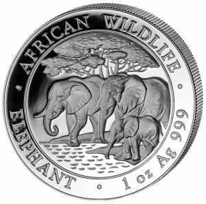 1 Unze Silber Elefant 2013  ( Kein Internet-Verkauf )